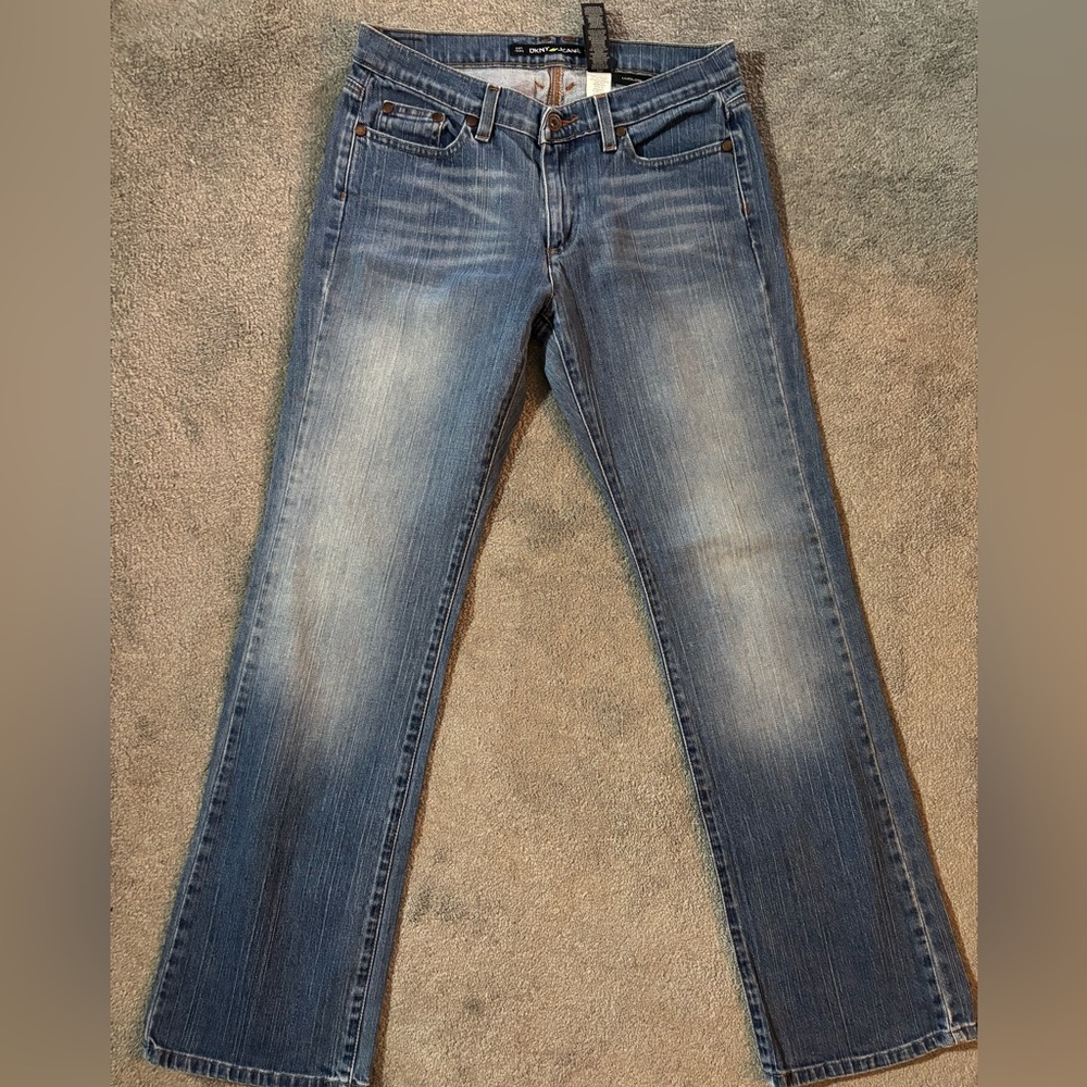 DKNY Women's Straight Leg Blue Jeans Size 8